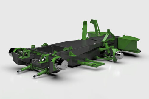 Structural design of the newly developed lightweight carbon chassis for the Krone Big X