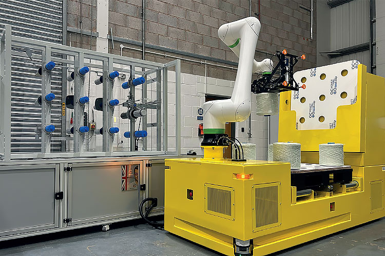 Automated winding cell addresses the need for high-rate manufacture of composite parts