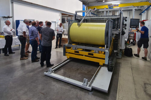 Fibercut demonstration at DIEFFENBACHER’s open house event in Eppingen, Germany.