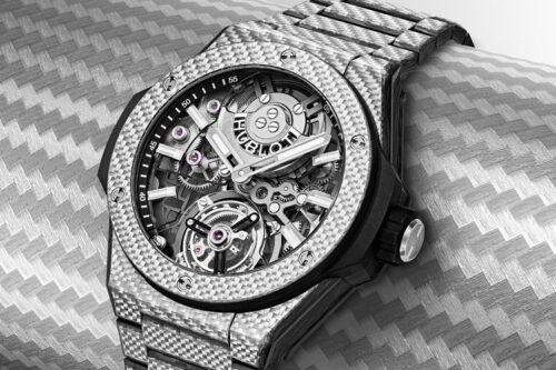 The Hublot Big Bang Integrated Automatic Tourbillon Full Carbon