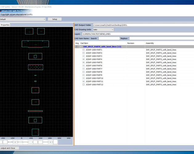 JETCAM offers the standalone CAD splitter free to customers